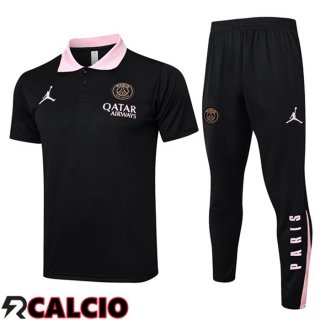 Insieme Polo Jordan Paris PSG + Pantaloni Nero 2025/2026