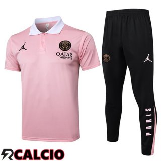 Insieme Polo Jordan Paris PSG + Pantaloni Rosa 2025/2026