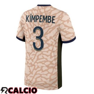 Maglie Calcio Paris PSG (Kimpembe 3) Quarto Rosa 2023/2024