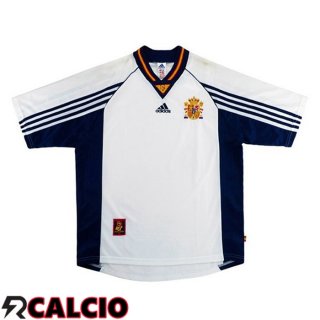 Seconda Maglia Spagna Retro Bianco 1998