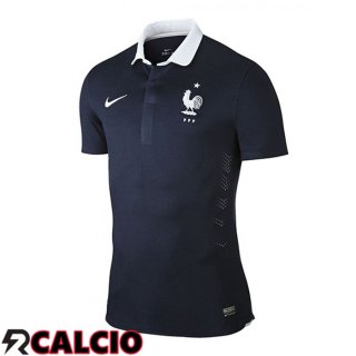 Prima Maglia Francia Retro Blu Reale 2014