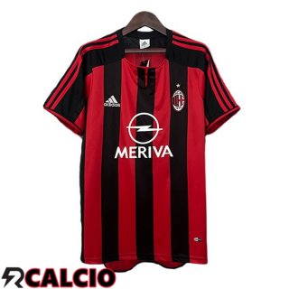 Prima Maglia AC Milan Retro Rosso Nero 2003-2004