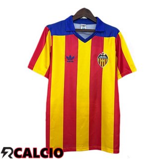 Prima Maglia Valencia CF Retro Rosso Giallo 1980-1982