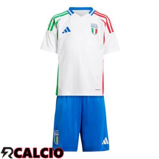 Maglia Italia Bambino Seconda Bianco UEFA Euro 2024