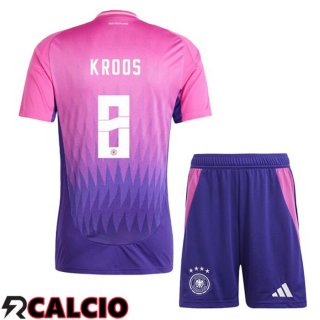 Maglia Germania (KROOS 8) Bambino Seconda Rosa Viola UEFA Euro 2024
