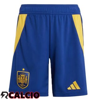 Pantaloncini Calcio Spagna Prima Blu Reale 2024/2025