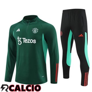 Tuta Calcio Manchester United Verde/Nero 2024/2025