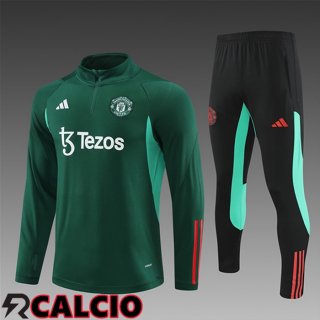 Tuta Calcio Manchester United Bambino Verde/Nero 2024/2025