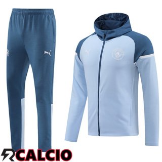 Giacca Con Cappuccio Tuta Giacca A Vento Manchester United Blu 2024/2025