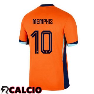 Maglia Paesi Bassi (MEMPHIS 10) Prima Arancia UEFA Euro 2024