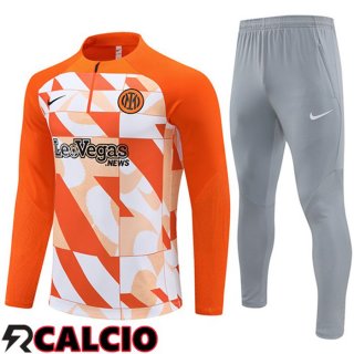 Tuta Calcio Inter Milan Arancia/Bianco 2024/2025