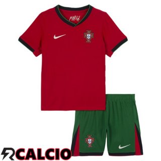 Maglie Calcio Portogallo Bambino Prima Rosso 2024/2025