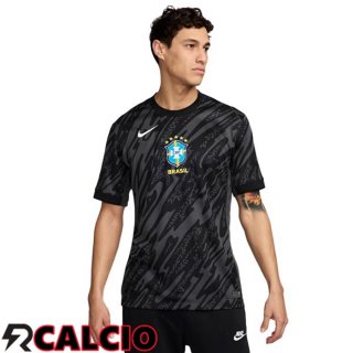 Maglie Calcio Brasile Portiere Nero 2024/2025