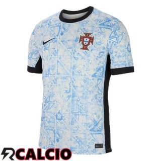 Maglie Calcio Portogallo Seconda Blu Bianco 2024/2025