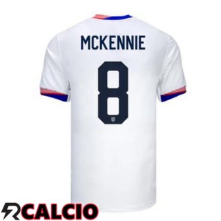 Maglia USA (McKennie 8) Prima Bianco 2024/2025