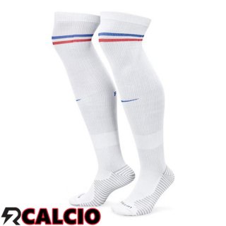Calzini Calcio Francia Seconda Bianco 2024/2025