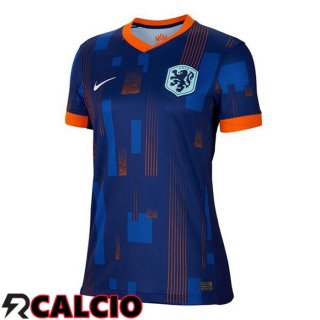 Maglie Calcio Paesi Bassi Donna Seconda Blu Reale 2024/2025