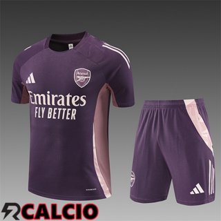 Insieme T Shirt Allenamento Arsenal Bambino Viola/Rosa 2025/2026