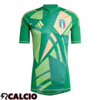 Maglie Calcio Italia Portiere Verde UEFA Euro 2024