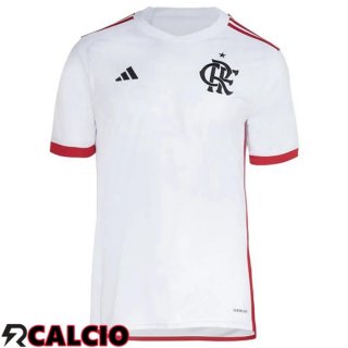 Maglie Calcio Flamengo Seconda Bianco 2024/2025
