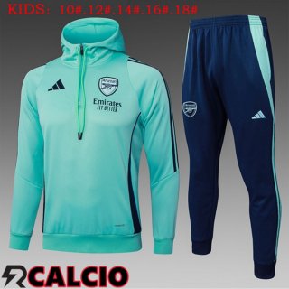 Giacca Con Cappuccio Tuta Calcio Arsenal Bambino Verde 2025/2026