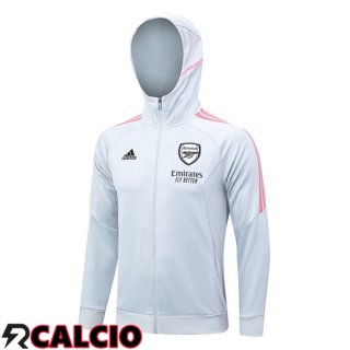 Giacca Con Cappuccio Arsenal Bianco 2023/2024