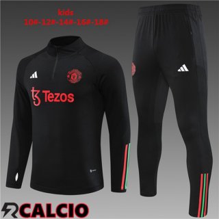Insieme Tuta Calcio Manchester United Bambino Nero 2023/2024