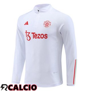 Felpa Allenamento Manchester United Bianco 2023/2024