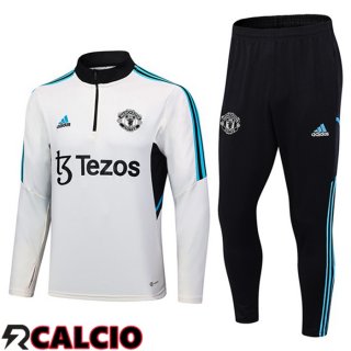 Insieme Tuta Calcio Manchester United Bianco 2023/2024