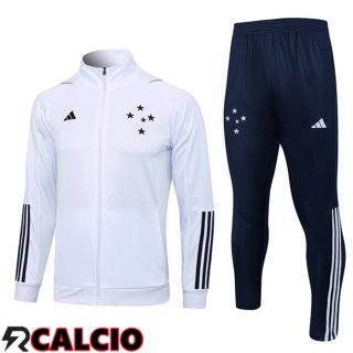 Insieme Tuta Calcio - Giacca Cruzeiro EC Bianco 2023/2024