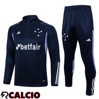 Insieme Tuta Calcio Cruzeiro EC Blu Reale 2023/2024