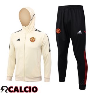 Insieme Giacca Con Cappuccio Tuta Manchester United Marrone 2023/2024