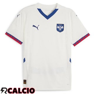 Maglie Calcio Serbia Seconda Bianco 2024/2025
