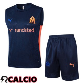 Canotta Allenamento Marsiglia OM + Pantaloncini Blu Reale 2025/2026