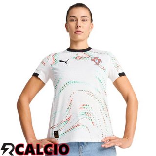 Seconda Maglia Nazionale Portogallo Donna Bianco 2025/2026
