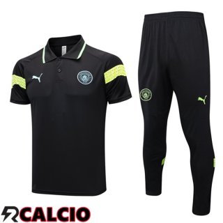 Maglia Polo Manchester City + Pantaloni Nero 2023/2024
