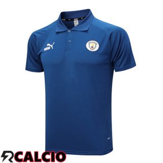 Maglia Polo Manchester City Blu Reale 2023/2024