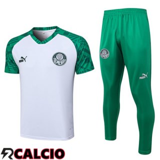 T Shirt Allenamento Palmeiras + Pantaloni Bianco 2023/2024