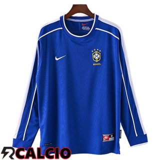 Seconda Maglia Brasile Retro Manica Lunga 1998
