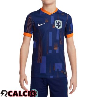 Maglie Calcio Paesi Bassi Bambino Seconda UEFA Euro 2024