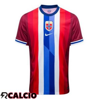 Maglie Calcio Norvegia Prima Rosso Blu 2024/2025