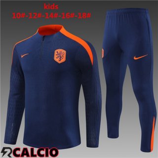 Tuta Calcio Paesi Bassi Bambino Blu Reale 2024/2025