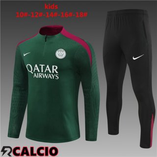 Tuta Calcio Paris PSG Bambino Verde 2024/2025