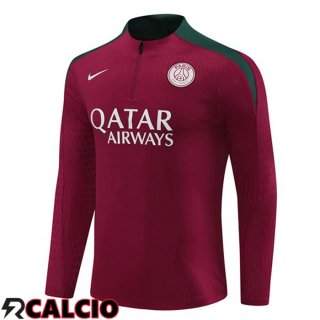 Felpa Allenamento Paris PSG Rosso 2024/2025