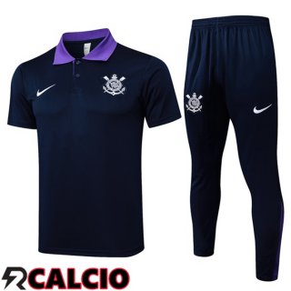 Insieme Polo Corinthians + Pantaloni Blu Reale 2025/2026