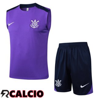 Canotta Allenamento Corinthians + Pantaloncini Viola 2025/2026