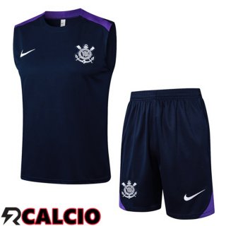 Canotta Allenamento Corinthians + Pantaloncini Blu Reale 2025/2026