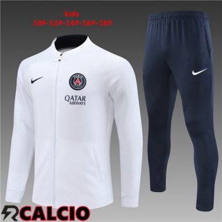 Insieme Tuta Calcio - Giacca Paris PSG Bambino Bianco 2023/2024