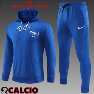 Insieme Giacca Con Cappuccio Tuta Paris PSG Bambino Blu 2023/2024