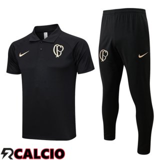 Maglia Polo Corinthians + Pantaloni Nero 2023/2024